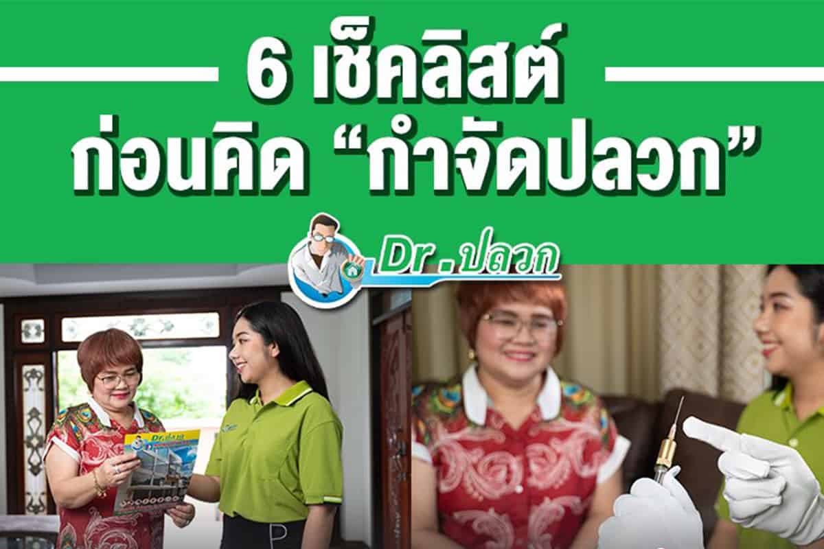 6 เช็คลิสต์ ก่อนคิดกำจัดปลวก