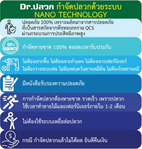 dr.ปลวก กำจัดปลวกด้วยระบบ nano technology ฉีดปลวก ตายยกรัง